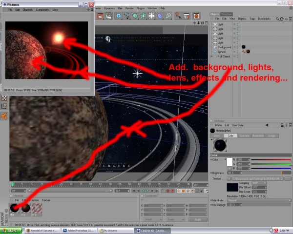 Creation of stone planet collision: Step 3